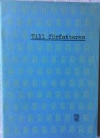 Till f&ouml;fattaren DEDIKATION