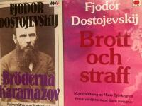 2 b&ouml;cker av Dostojevskij: Br&ouml;derna Karamazov & Brott och straff