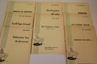 1. Storl&ouml;pare till salu; 2. K&auml;rlekens irrv&auml;gar; 3. Johansson hos sp&aring;k&auml;rringen; 4.Lyckliga Linus; 5. Sl&auml;ktm&ouml;te hos Anderssons; 6. Sin hustrus man; 7. Seger; 8. Eva klarar skivan; 9. Vars&aring;god och doppa;
