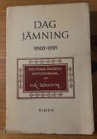 Dagj&auml;mning 1920-1921