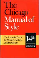 The Chicago Manual of Style