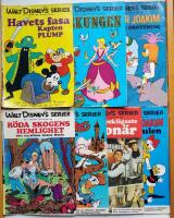 Walt Disney's serier nr 1, 2, 3, 5, 7, 11, 12 1968