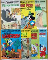 Walt Disney's serier nr 1, 2, 3, 5, 6, 7, 9 1969
