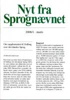 Nyt fra Sprogn&aelig;vnet &aring;rg&aring;ng 2006