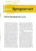Nyt fra Sprogn&aelig;vnet &aring;rg&aring;ng 2009