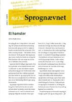 Nyt fra Sprogn&aelig;vnet &aring;rg&aring;ng 2011