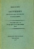 Satyriskt bet&auml;nkande ang&aring;ende bokm&auml;ngden