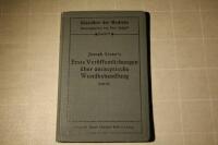 Joseph Lister's Erste Ver&ouml;ffentlichungen &uuml;ber antiseptische Wundbehandlung (1867, 1868, 1869)