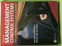 Management control systems performance measurement, evaluation and incentives