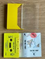 Tintin i Tibet gult kassettband med gult fodral
