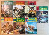 Actionserien Atlanticserien Patrullserien Soldatserien sju nummer 1980-1986