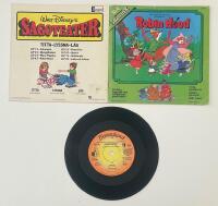 Walt Disne&yacute;s Sagoteater Robin Hood 7&rdquo; Lill-LP med h&auml;fte 1977