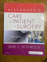 Alexander's Care of the Patient in Surgery