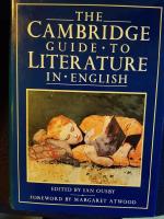 The Cambridge guide to literature in English