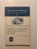 St&auml;mningar och f&ouml;rh&aring;llanden i Finland f&ouml;re skilsm&auml;ssan fr&aring;n Sverige