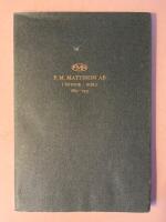 F.M. Mattsson AB i &Ouml;stnor Mora 1865-1955