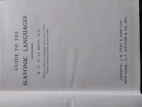 Guide to the slavonic languages
