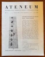 Ateneum nr 4 1933. F&ouml;rsta &aring;rg&aring;ngen