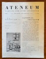 Ateneum nr 5 1933. F&ouml;rsta &aring;rg&aring;ngen