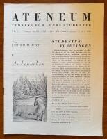 Ateneum nr 7 1933. F&ouml;rsta &aring;rg&aring;ngen