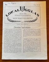 Lokalugglan 1929. Organ f&ouml;r f&ouml;reningarna vid Malm&ouml; h&ouml;gre allm&auml;nna l&auml;roverk