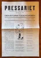 Pressariet. Preventiv mot tristess och melankoli. Den 28 mars 1936 som &auml;r den Stora toddydagen