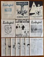 Lundag&aring;rd nr 1-13 1933, kompett &aring;rg&aring;ng. Organ f&ouml;r Lunds studentk&aring;ren