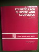 Statistics for business and economics
