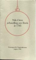 Nils Orres avhandling om Bor&aring;s &aring;r 1785