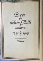 Breve fra slekten Aalls arkivet 1738 - 1905