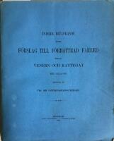 Underd. bet&auml;nkande &ouml;fver f&ouml;rslag till f&ouml;rb&auml;ttrad farled mellan Venern och Kattegat.