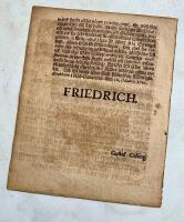 Kungörelse, Brev 1741 från Riksdagen till Öfwer-Ståthållaren och samtelige Landshöfdingarne