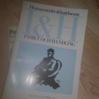 Humanistiskt debattforum I & H Insikt och handling &Aring;rg&aring;ng 2 Nummer 3/4