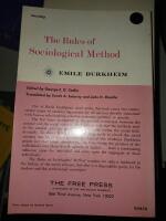 The rules of sociological method 8th