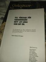 Till f&ouml;rsvar f&ouml;r forskningens r&auml;tt att s&auml;ga som det &auml;r