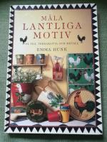 M&aring;la lantliga motiv p&aring; tr&auml;, terrakotta och metall