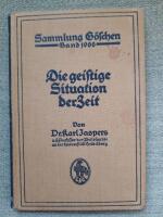 Die geistige Situation der Zeit