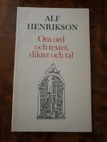 Om ord och texter, dikter och tal