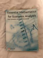 Essential mathematics for economic analysis