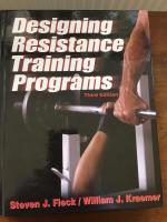 Designing resistance training programs