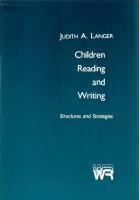Children reading and writing - structures and strategies