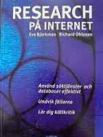 Research p&aring; internet