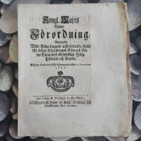 Kongl. Maj:ts F&ouml;rordning ang&aring;ende wisse helgedagars inskr&auml;nkande, samt the &aring;rlige h&ouml;gtidernas, s&ouml;n- och b&ouml;nedagarnes obrottslige heligh&aring;llande och firande