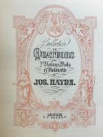 Collection de Quatuors pour 2 Violons (Violine 1 + 2), Viola et Violoncelle in 4 volumes (String quartet No. 1-36 and 37-82: Opus 9, 17, 42, 50, 54, 55, 64, 74, 77 + 1, 2, 3, 20, 33, 51, 71, 76, 103)