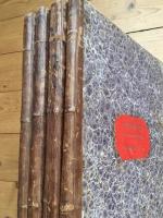 Collection of early/first editions of famous string quartets, bound in 4 half leather volumes (one for each instrument) : Haydn Op. 76 and Op. 77, Mozart Quartets, Mozart Fugha, Ries Op. 70  