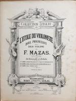 L'Ecole du Violoniste duos porogressifs pour deux Violons : 2me Degr&eacute;. 6 Duos concertants d'une moyenne difficult&eacute;. Op. 71