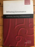 Debating Governance: Authority, Steering, and Democracy