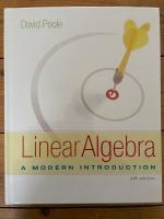 Linear algebra - a modern introduction