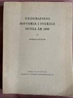 Geografiens historia i Sverige intill &aring;r 1800