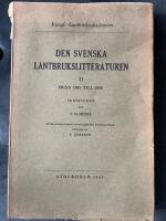 Den svenska lantbrukslitteraturen. II. Fr&aring;n 1808-1850